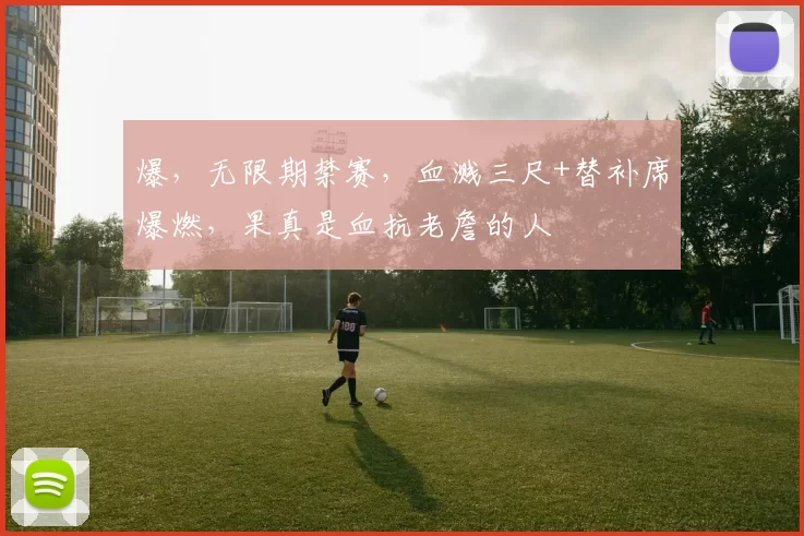 爆,无限期禁赛,血溅三尺+替补席爆燃,果真是血抗老詹的人