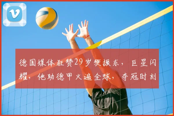 德国媒体狂赞29岁樊振东,巨星闪耀,他助德甲火遍全球,夺冠时刻看得国人热血沸腾!_萨尔布吕肯_邱党_欧冠